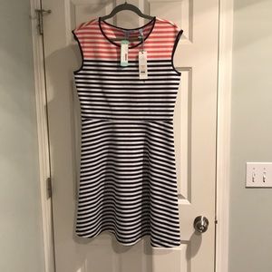 Draper James Stripe Ponte A-Line Dress